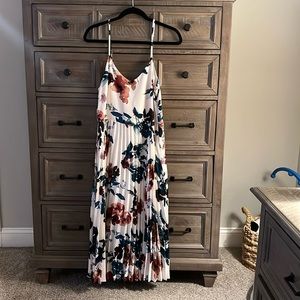 A New Day Floral Pleated Dress - BEAUTIFUL